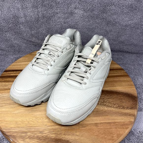 Brooks Addiction Walker Womens Size 9 D WIDE Beige Leather Casual Walking Shoes - Picture 9 of 9
